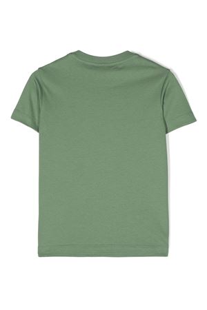 T-shirt in cotone verde muschio FENDI KIDS | JUI1577AJF1MTQ